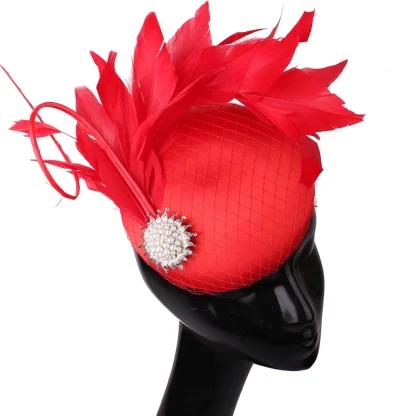 Luxury Bead Detail Elegant Fascinator - Image 4