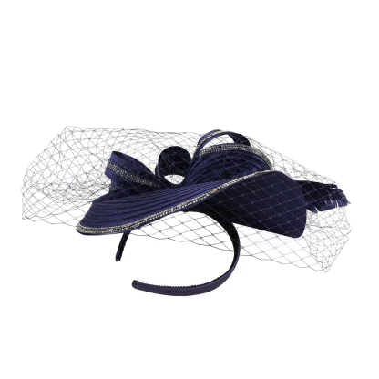 Luxurious Headpiece with Net Veil - Image 12