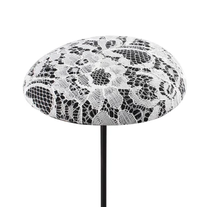Lace Simple Elegant Round Headpiece - Image 4
