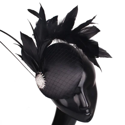 Luxury Bead Detail Elegant Fascinator - Image 2