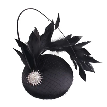 Luxury Bead Detail Elegant Fascinator - Image 3