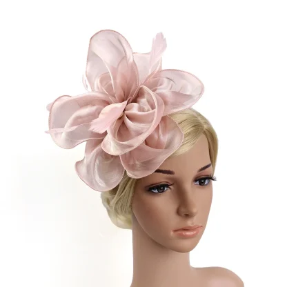 Flower Shape Headpiece with Feather Detailing - Image 12
