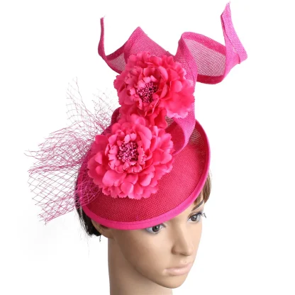 Charming Floral Fascinator with Twirl Design