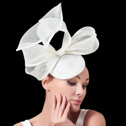 Decorative Twirling Bowknot Cocktail Hat - Image 9