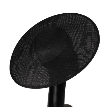 Large Round Plain Color Cocktail Hats - Image 11