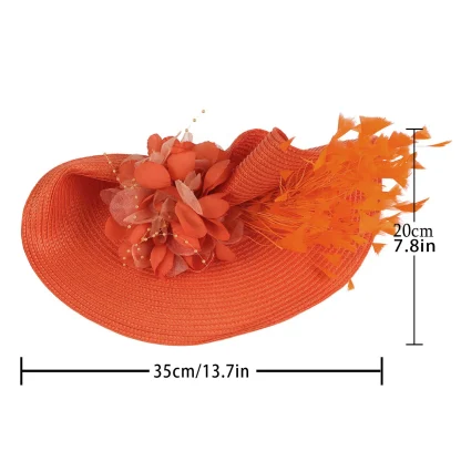 Decorative Disc Fascinator with Floral Design - Image 15