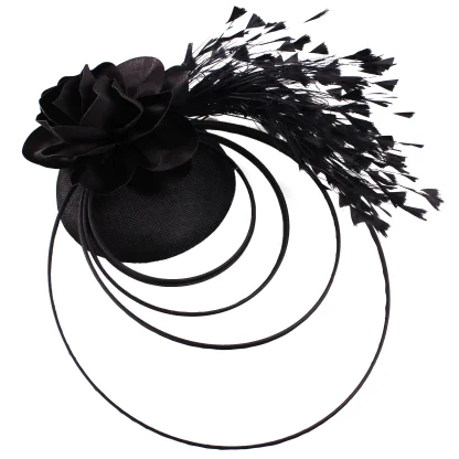 Glamorous Fascinator with Floral Design - Image 14