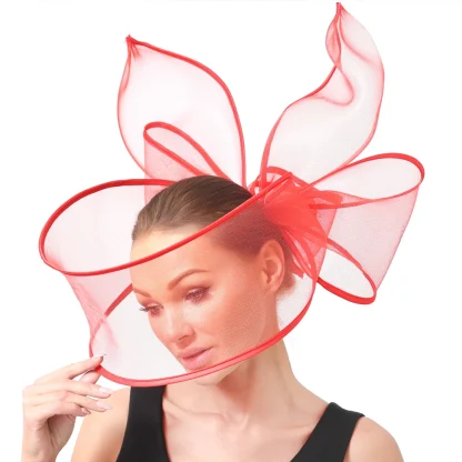 Exaggerated Fascinator with Bow Design - Image 5