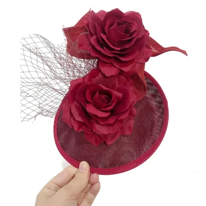 Charming Floral Fascinator with Twirl Design - Image 9