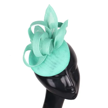 Solid Color Cocktail Hat with Stylish Design - Image 4