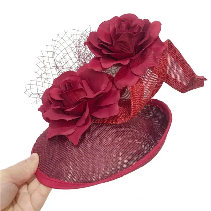 Charming Floral Fascinator with Twirl Design - Image 10