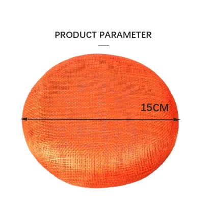 Minimalist Round Sinamay Solid Fascinator - Image 7