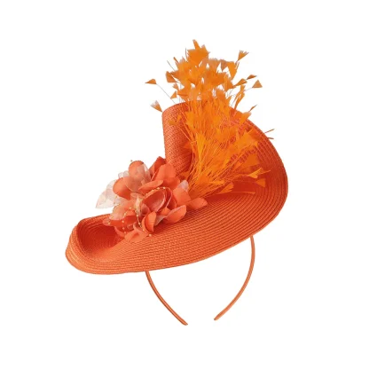 Decorative Disc Fascinator with Floral Design - Image 12