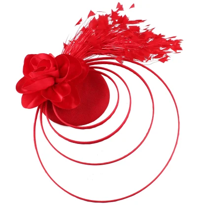 Glamorous Fascinator with Floral Design - Image 12