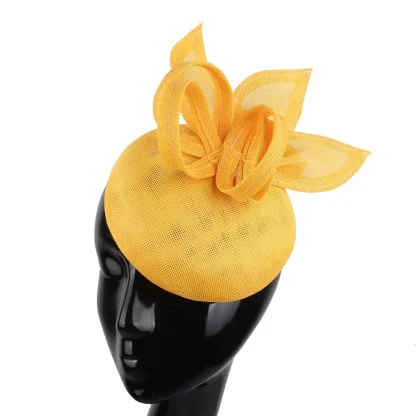 Solid Color Cocktail Hat with Stylish Design - Image 8