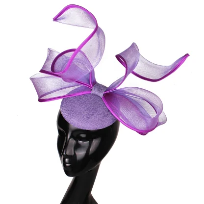 Decorative Twirling Bowknot Cocktail Hat - Image 14