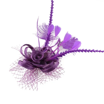 Luxury Cocktail Hat with Floral Detailing - Image 15