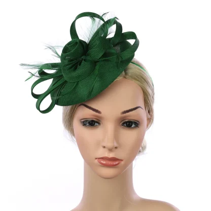 Fancy Floral Headpiece with Headband and Clip - Image 12