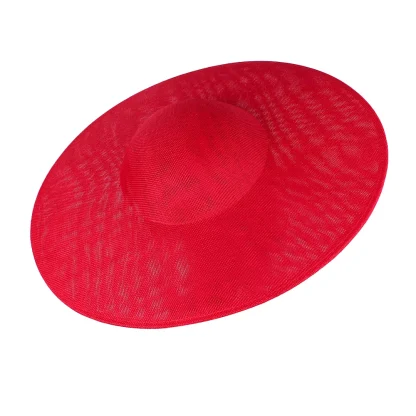 Large Round Plain Color Cocktail Hats - Image 15