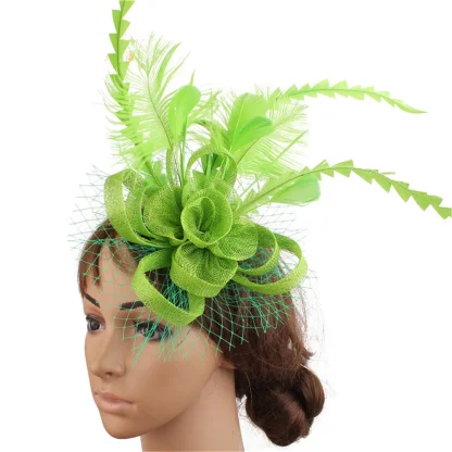 Luxury Cocktail Hat with Floral Detailing - Image 9