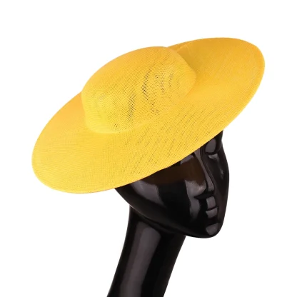 Simple Plain Sinamay Cocktail Hat - Image 7