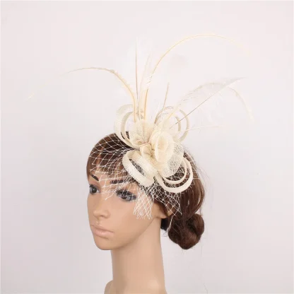 Luxury Cocktail Hat with Floral Detailing - Image 7