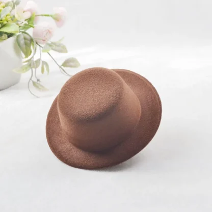Mini Top Hat Fascinator with Plain Design - Image 7