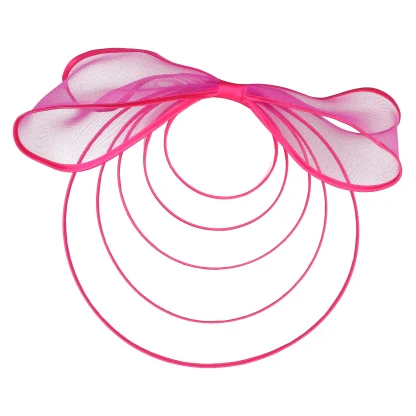 Large Bow Fascinator with Multilayered Decor - Image 13
