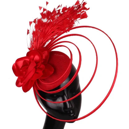 Glamorous Fascinator with Floral Design - Image 11