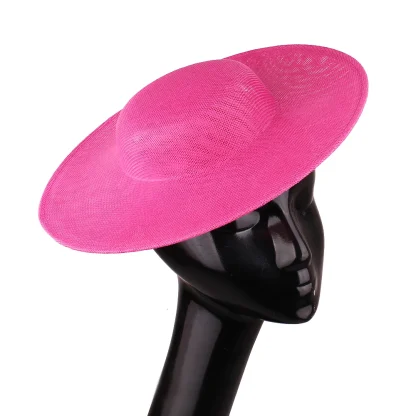 Simple Plain Sinamay Cocktail Hat - Image 12