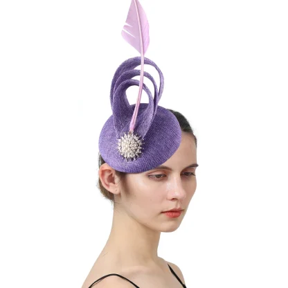 Regal Fascinator with Luxury Bead Design - Image 4