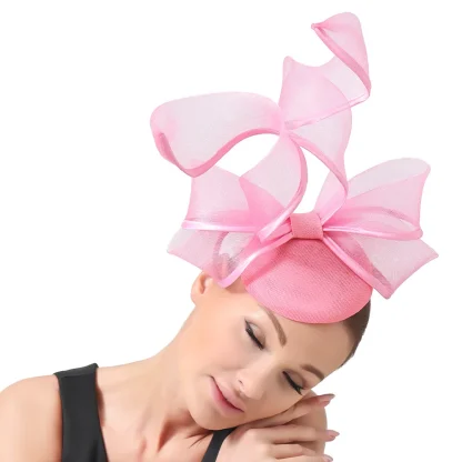 Decorative Twirling Bowknot Cocktail Hat - Image 3