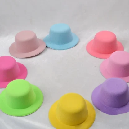 Mini Top Hat Fascinator with Plain Design - Image 4