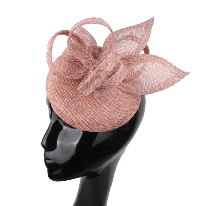 Solid Color Cocktail Hat with Stylish Design - Image 3