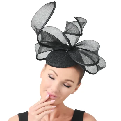 Decorative Twirling Bowknot Cocktail Hat - Image 5