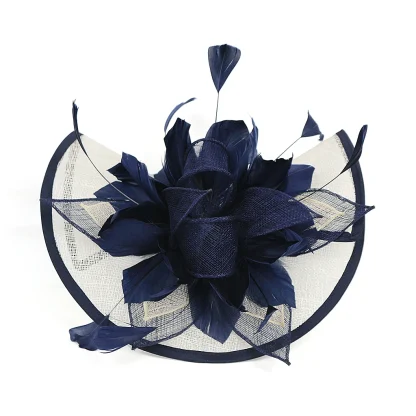 Two Tone Disc Fascinator with Foldable Design - Image 5