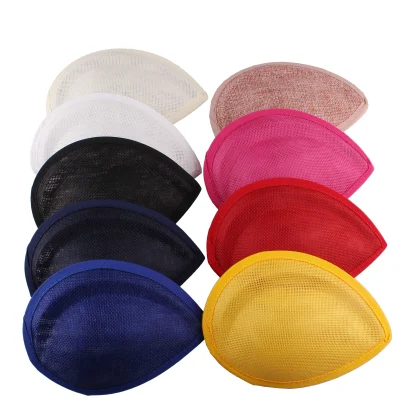 Classic Plain Color Sinamay Headpiece - Image 11