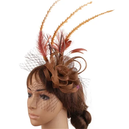 Luxury Cocktail Hat with Floral Detailing - Image 8