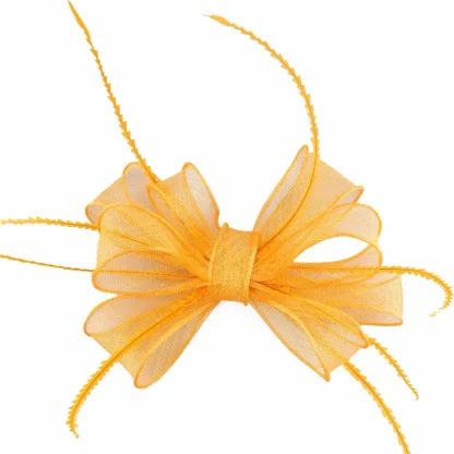 Glamorous Fascinator with Sheer Big Bow - Image 10