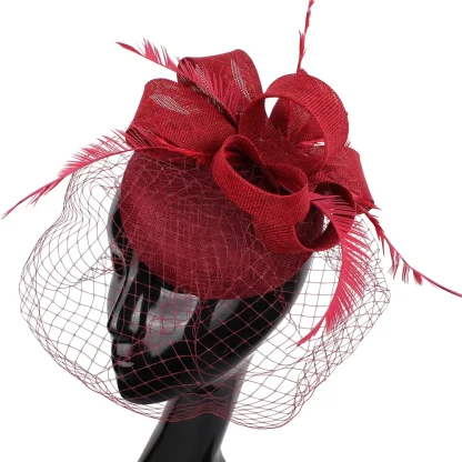 Feminine Fascinator with Mesh Design - Image 15