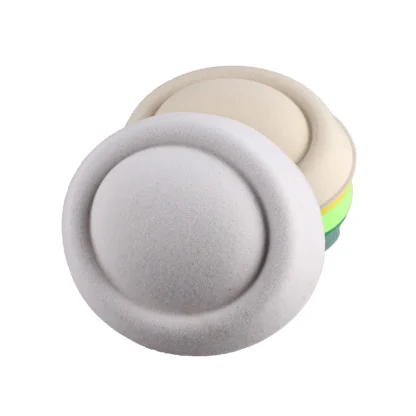 Plain Color Headpiece with Round Design - Image 14
