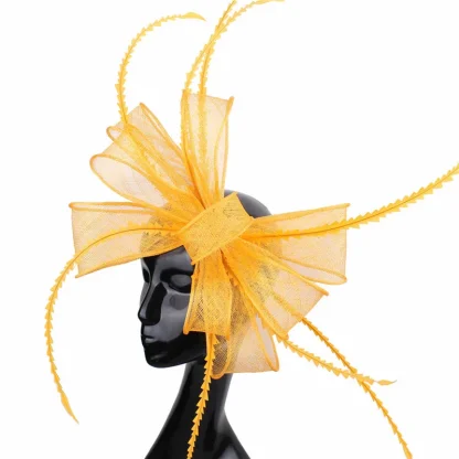 Glamorous Fascinator with Sheer Big Bow - Image 8