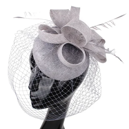 Feminine Fascinator with Mesh Design - Image 14