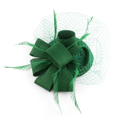 Feminine Fascinator with Mesh Design - Image 9