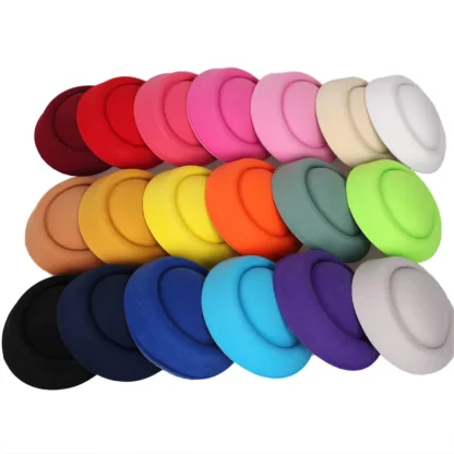 Plain Color Headpiece with Round Design - Image 2