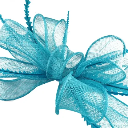 Glamorous Fascinator with Sheer Big Bow - Image 12