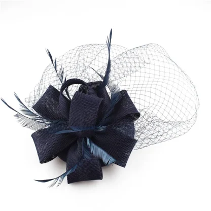Feminine Fascinator with Mesh Design - Image 11