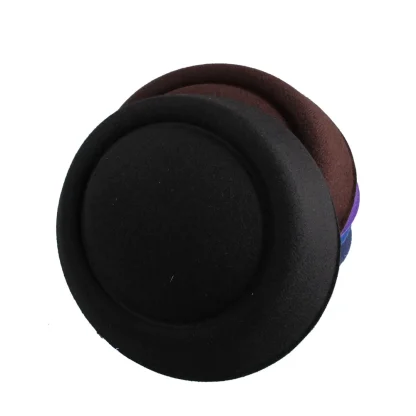 Plain Color Headpiece with Round Design - Image 13