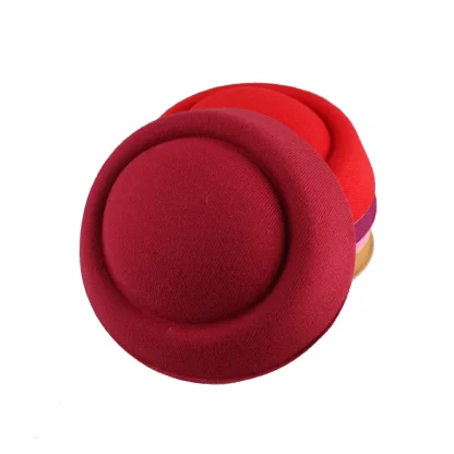 Plain Color Headpiece with Round Design - Image 15