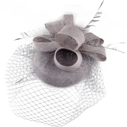 Feminine Fascinator with Mesh Design - Image 13